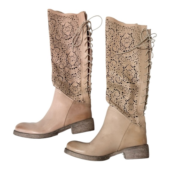 Sundance Lucera Lace Cutout Boots - Picture 5 of 10